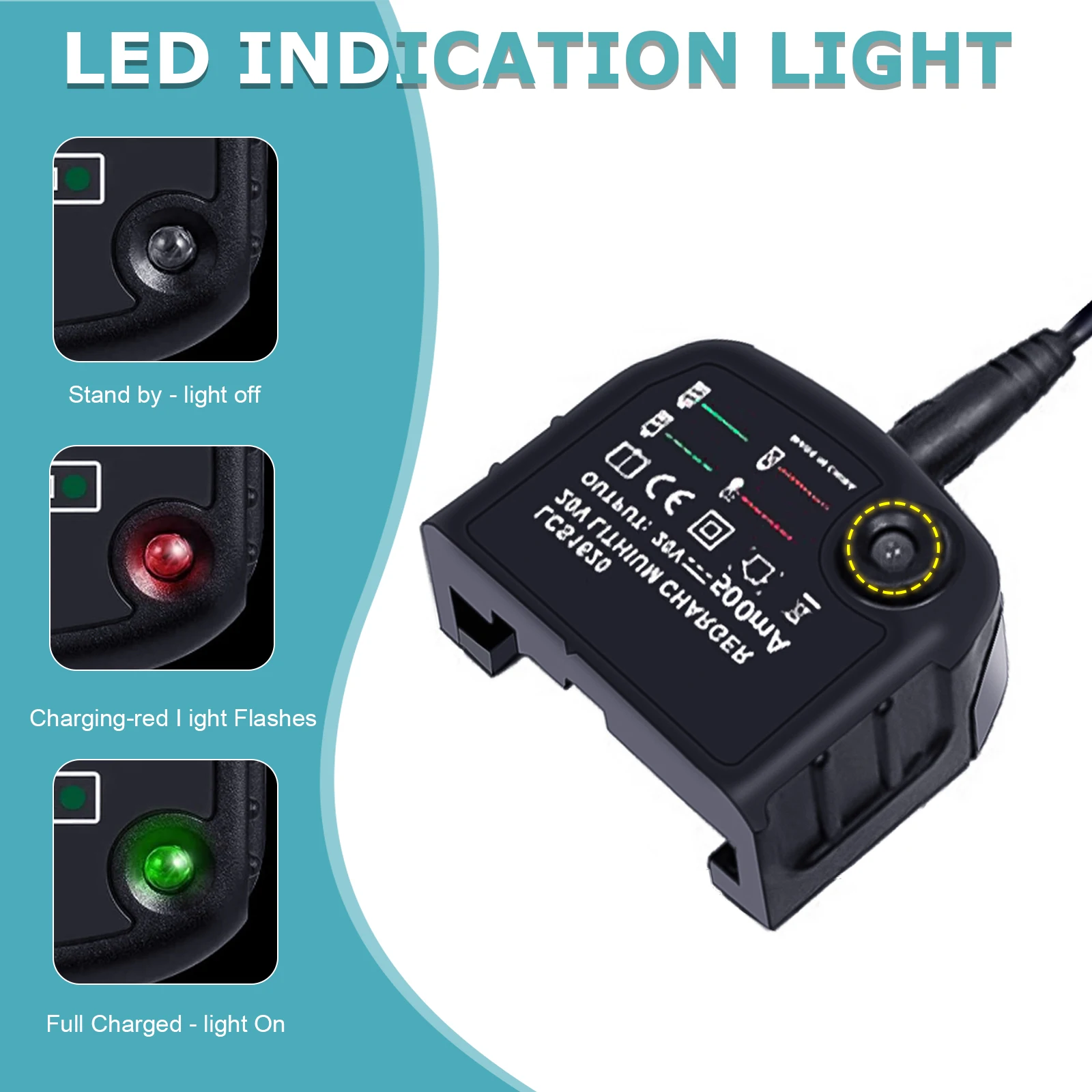 Li-ion Battery Charger Fast Charging For BLACK DECKER 20V 14.4V 10.8V Lithium Electric Tools Current-Protetion Replacement