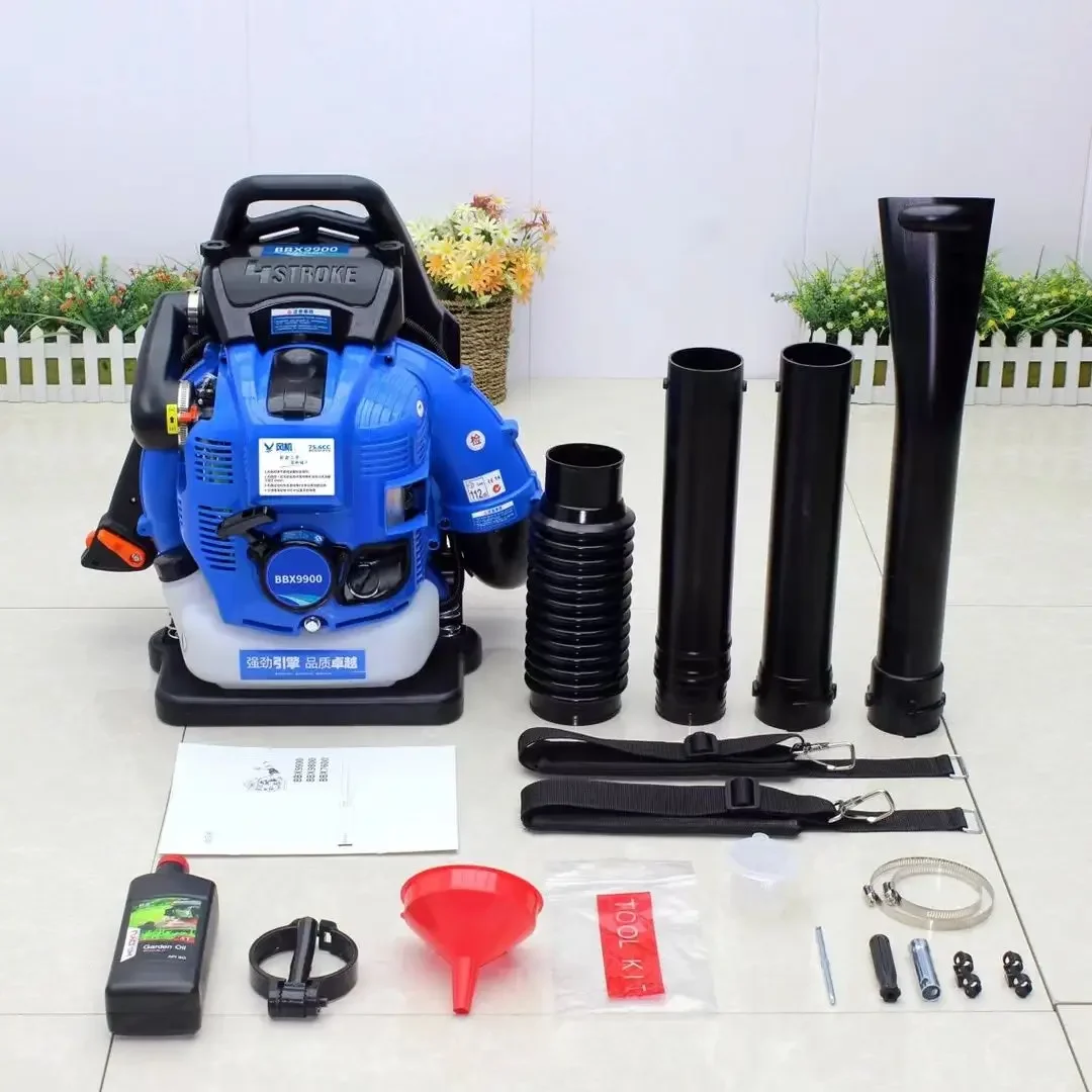 Backpack gasoline leaf blower yard snow blower four-stroke road dust blower