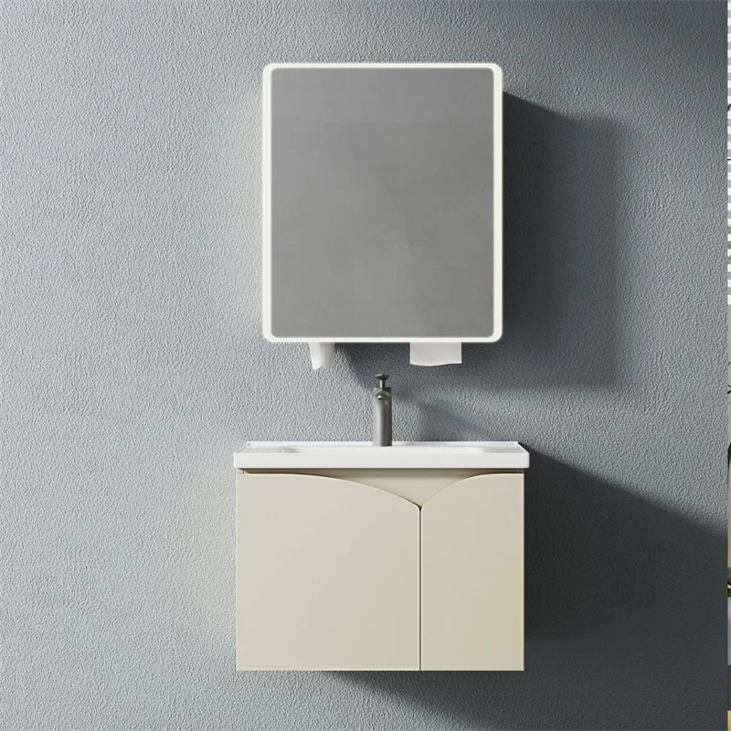 

Современный компактный шкаф для ванной комнаты с технологией умного зеркала и водостойкой функцией