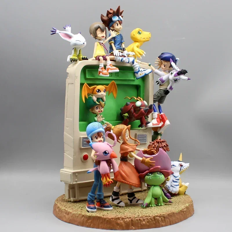 Digimon Adventure Anime Figure Family Portraits Figures 34cm Pvc Statue Model Doll Collection Room Decoration Toys Birthday Gift