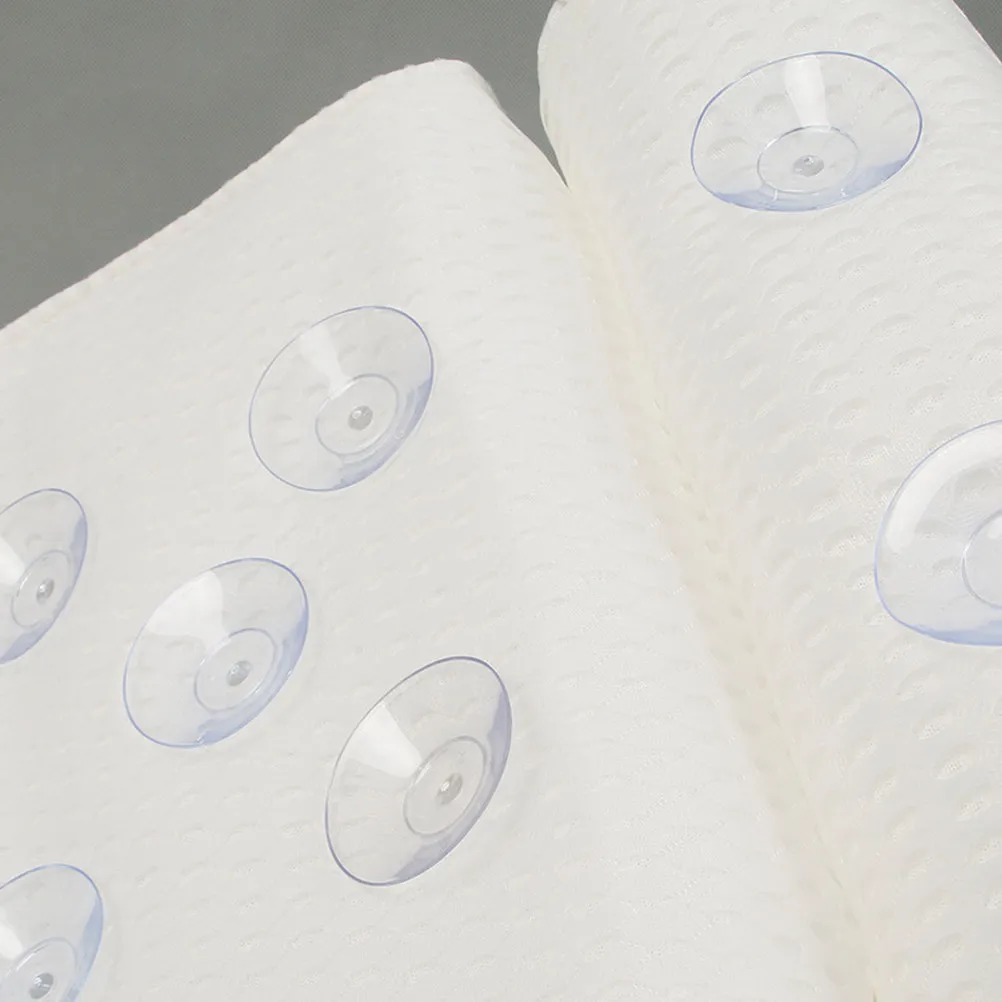 

Spa Pillow Durable Breathable Practical Long Term Use Strong Suction Cup Any Size Bathing Tub Head Rest White Bathing Pillow