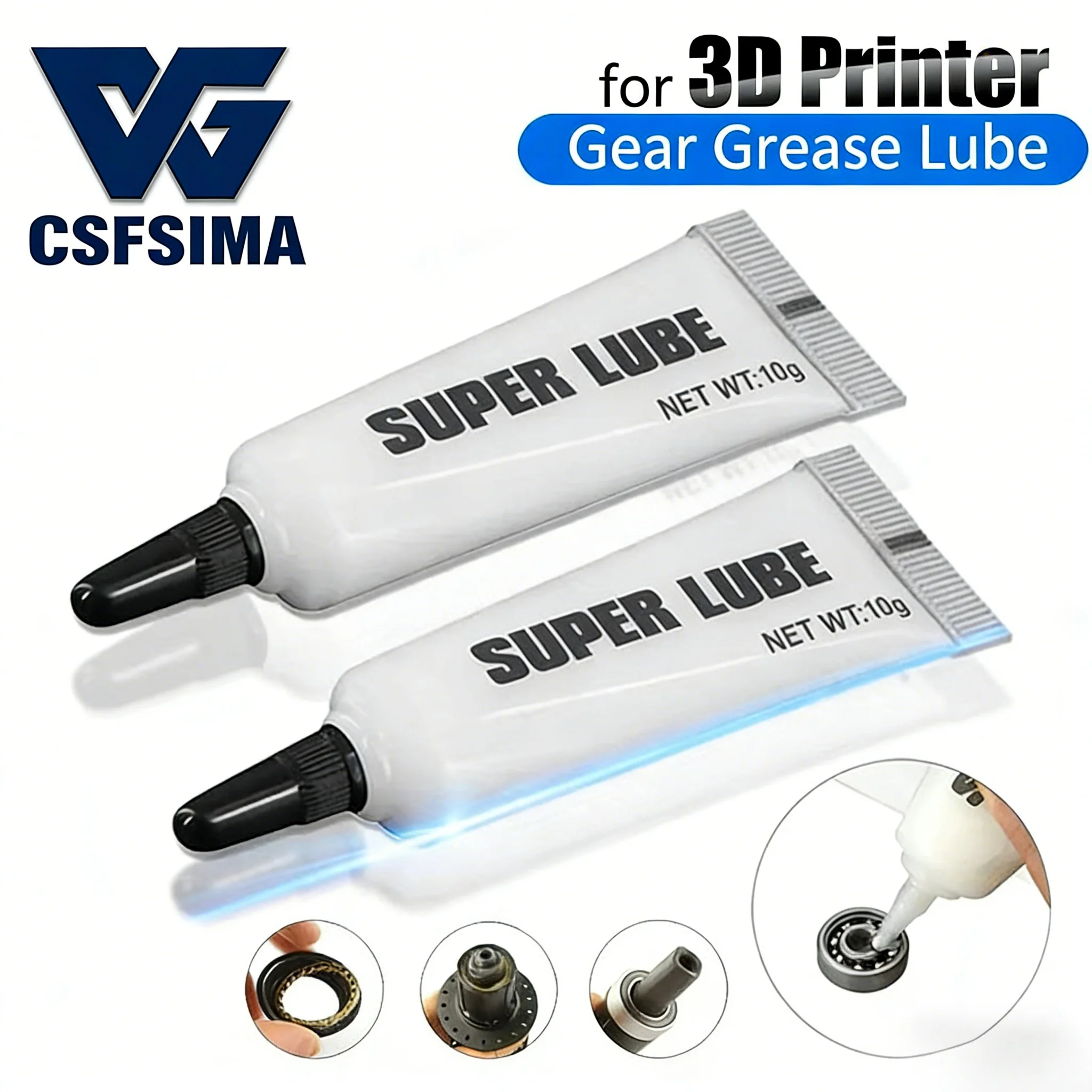 

3D Printer Lubricating Oil & Bearing Grease Silent Rust Proof for Guide Rail Gear Screw Motor 3D Printer Parts