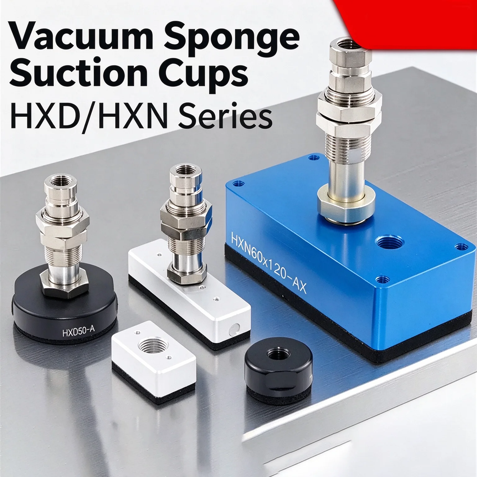 Vacuum Suction Cup Manipulator for HXD30-A HXD40-A HXN22X38-A HXN60X120-A-X with Bumper Bar HXN22-38 HXD Sponge Type