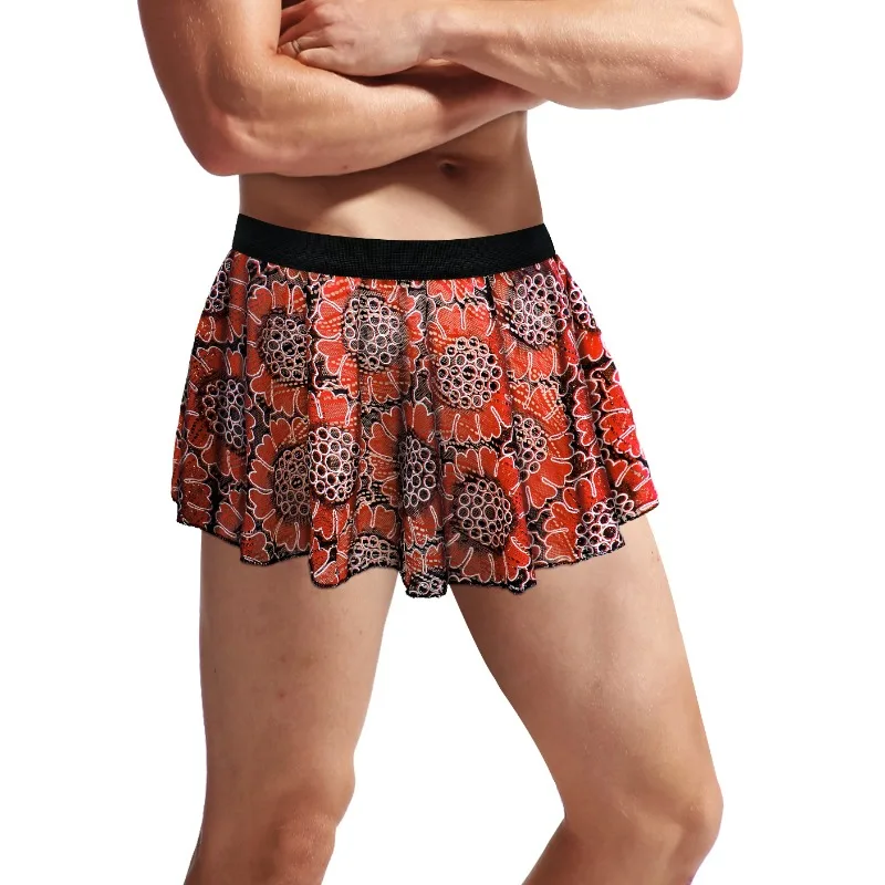 Unisex Pleated Mini Skirt with Elastic Waist