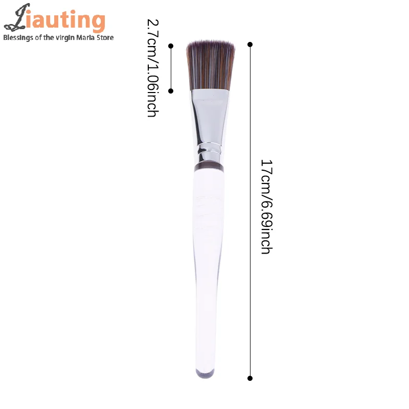 Spazzola per la pulizia del viso Spazzola per il lavaggio del massaggio del viso per capelli morbidi Spazzola per maschera per il viso Strumento portatile per la cura della pelle