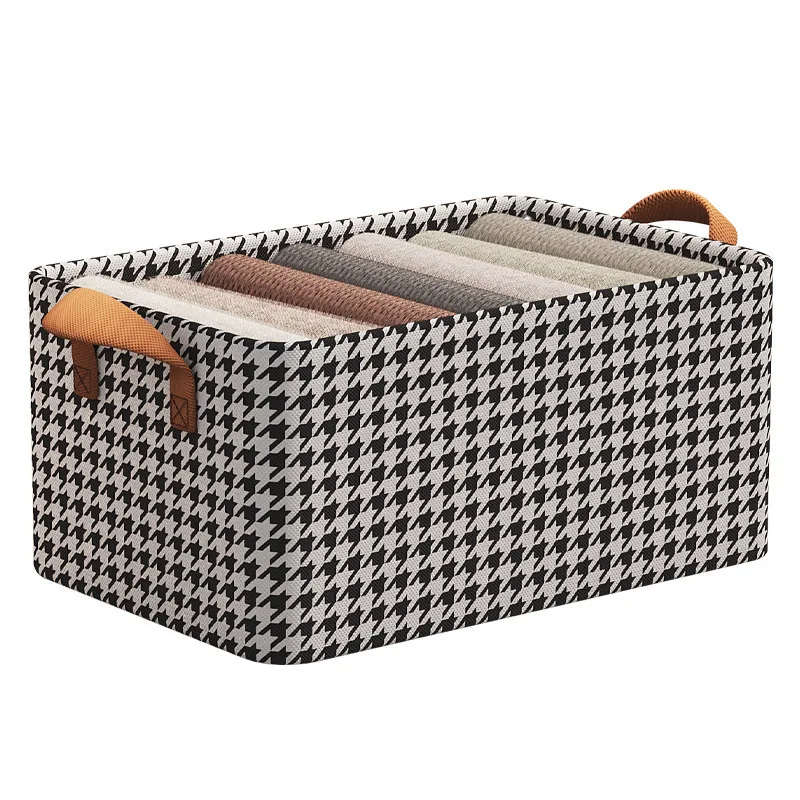 Wardrobe with Dust Cover, Foldable Large Storage Box, Household Multifunctional Folding Clothes Classification Storage Basket - view 6