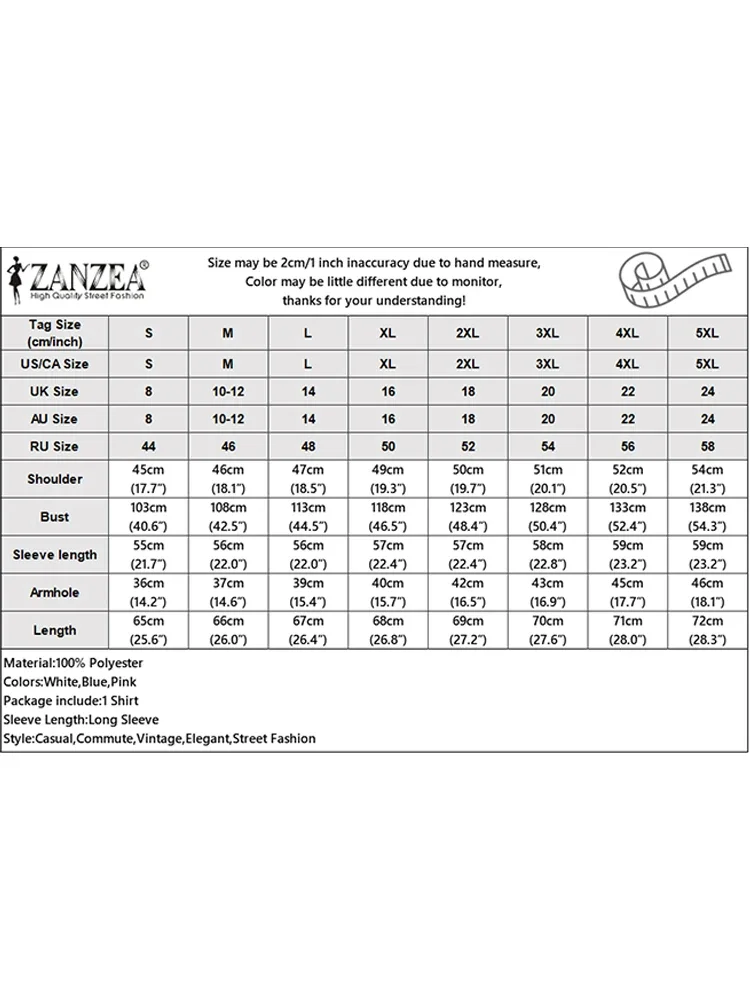 بلوزة قمصان نسائية عصرية بأكمام طويلة 2025 ZANZEA للخريف وطية صدر السترة مطبوعة بالورود بلوزات كلاسيكية غير رسمية فضفاضة أنيقة