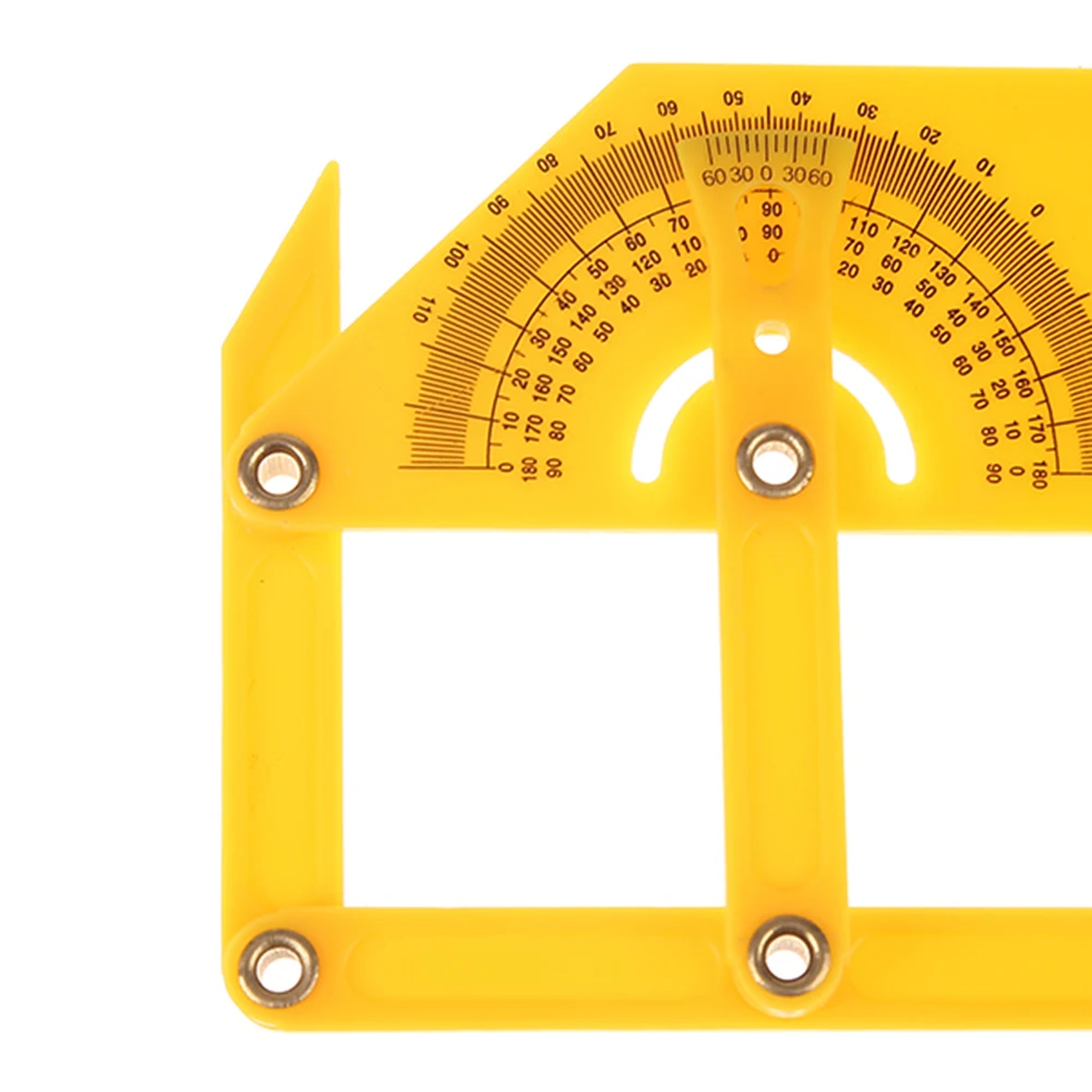 Plastic Angle Finder Goniometer Durable Arm Measuring Ruler Universal Angle Finder Miter Gauge for Carpenter Tool Woodworking