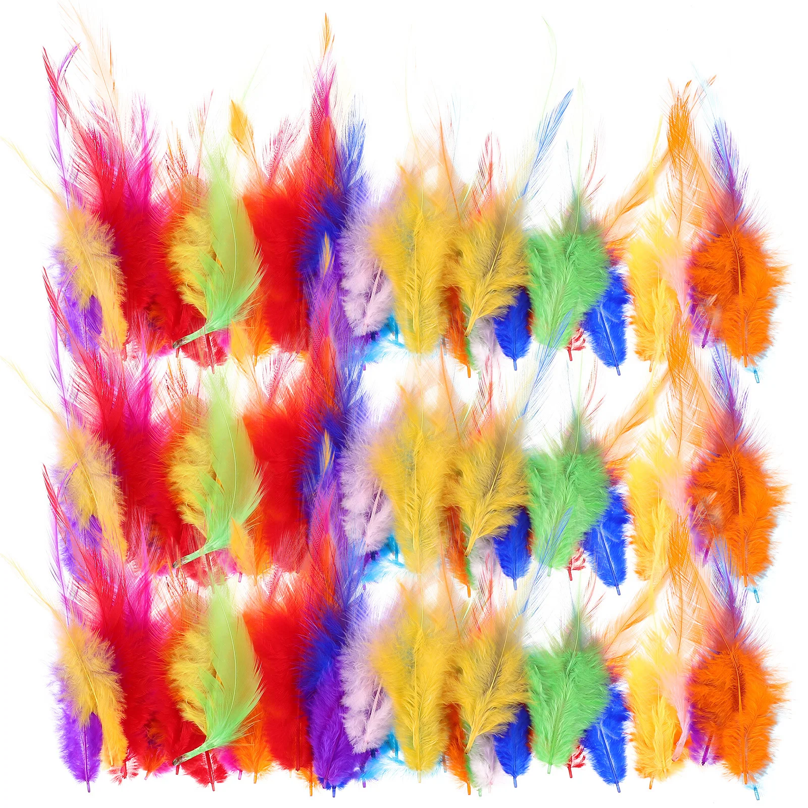 

100pcs Colorful Natural Plumes For Diy Crafts Dream Catcher Wall Decor Vase Arrangement Party Centerpieces Craft