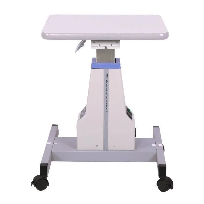 

Glasses store equipment, computer optometry instrument, electric lifting table, stable and sturdy mobile roller wooden tabletop