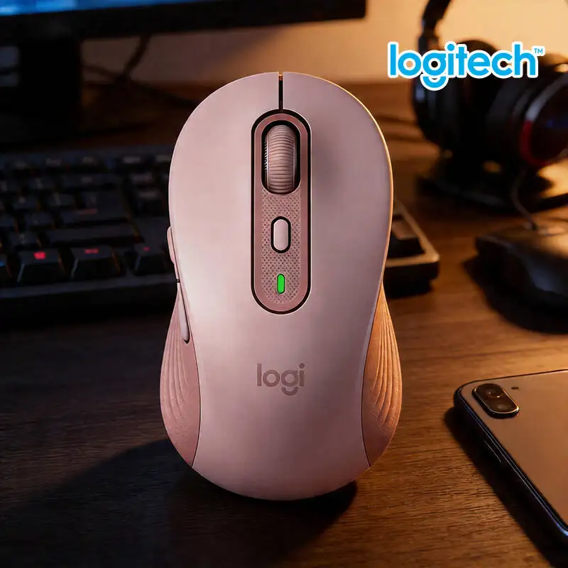 

Беспроводная мышь Logitech M650/M650L Signature - эргономичная конструкция, бесшумные клики, 4000 DPI, 20 месяцев автономной работы по Bluetooth