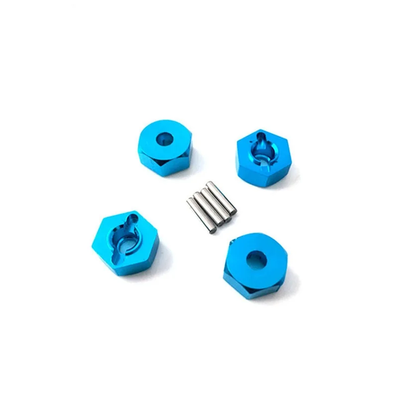 RC 4 pz 102042 12mm 5.0 ruota in alluminio esagonale con perni per 1/10 HSP 94101 94102 94103 94107 94110 94111 94122 94123 On/Off-road Dr