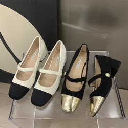 New French Mary Jane Shoes In Spring 2023 Casual Fashion Women's Shoes with Skirt Temperament Single Shoes Medium and Low Heels