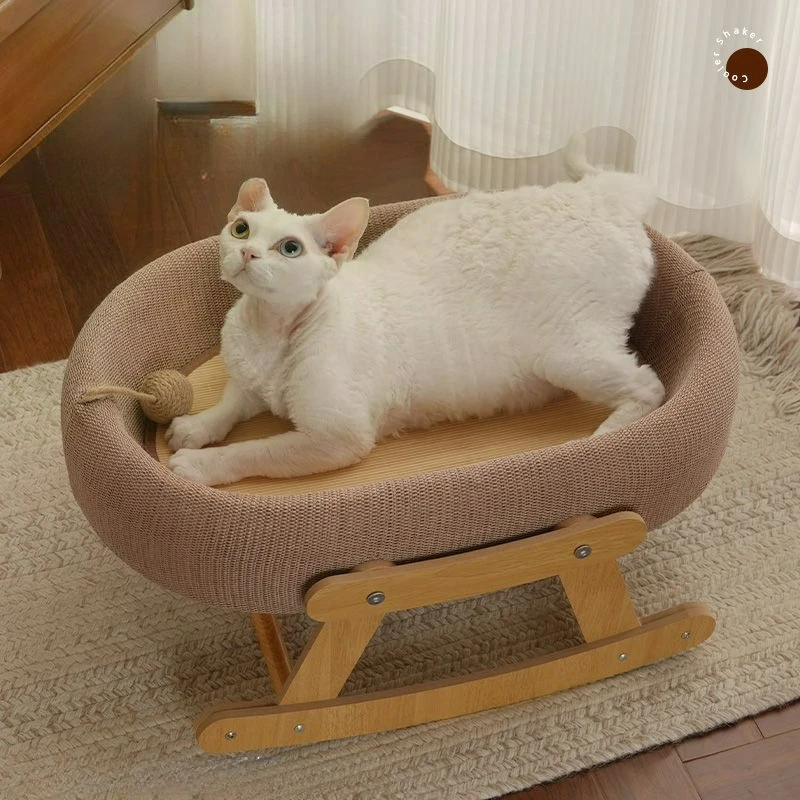

2-in-1 Cat Scratching Board & Bed - Thickened Scratch-Resistant Cat Lounge with Cozy Nest
