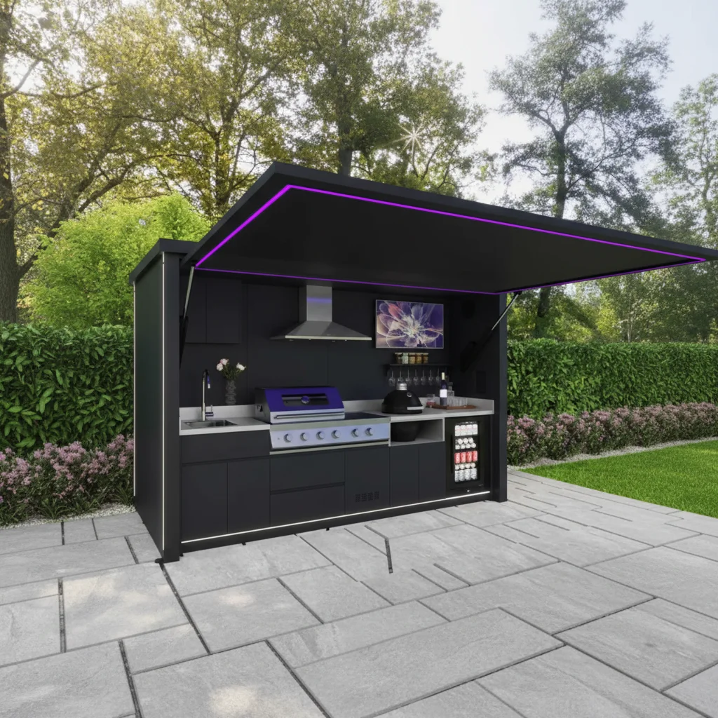 Modular Outdoor Kitchen Villa  Kitchen Cabinets for Guesthouse Outdoor Bbq Grill Island Outdoor Kitchen Bbq Island