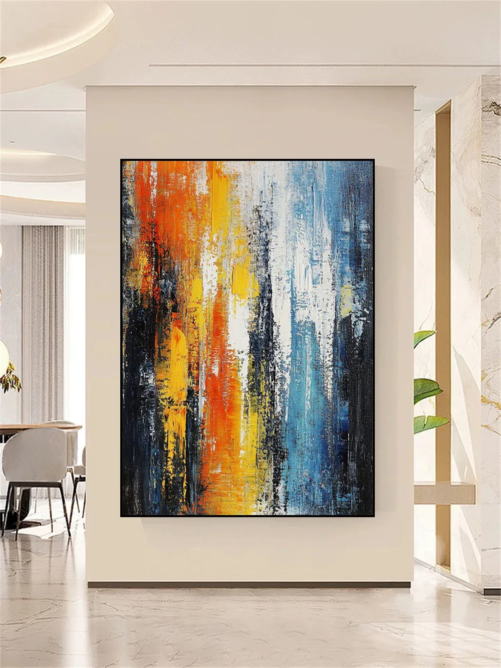 

Pure Hand Drawn Abstract Oil Painting Large-Sized Home Decoration Living Room Corridor Wall Artistic Personality Hanging Image