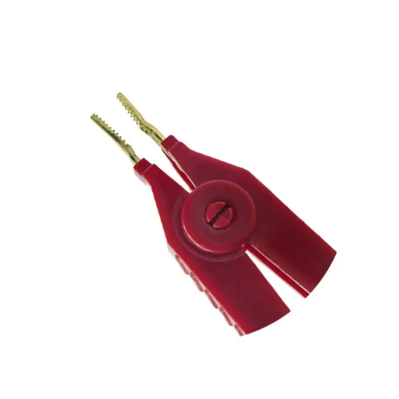 Clip a coccodrillo in metallo Clip a piastra in rame dorato Clip di prova LCR per alimentatore per utensili elettrici di precisione, morsetti in rame
