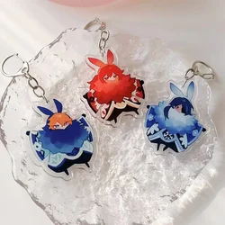 Game Genshin Impact Diluc Ragnvindr Kaeya Anime Acrylic Figure pendant keychain Keyring Collection Model Cosplay