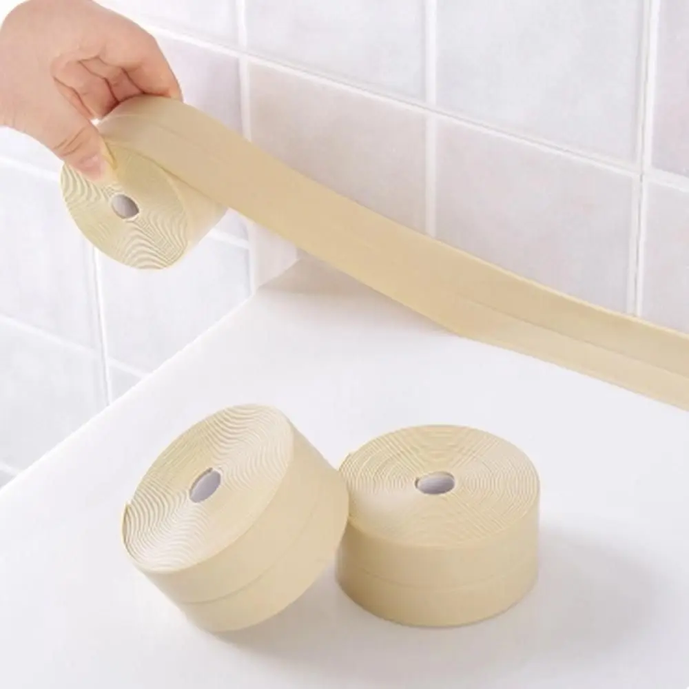 

Professional Mildew-proof Caulk Tape Countertop Bathroom Tub Shower Tile Sealer Self Adhesive Colorful Sealing Tape Household