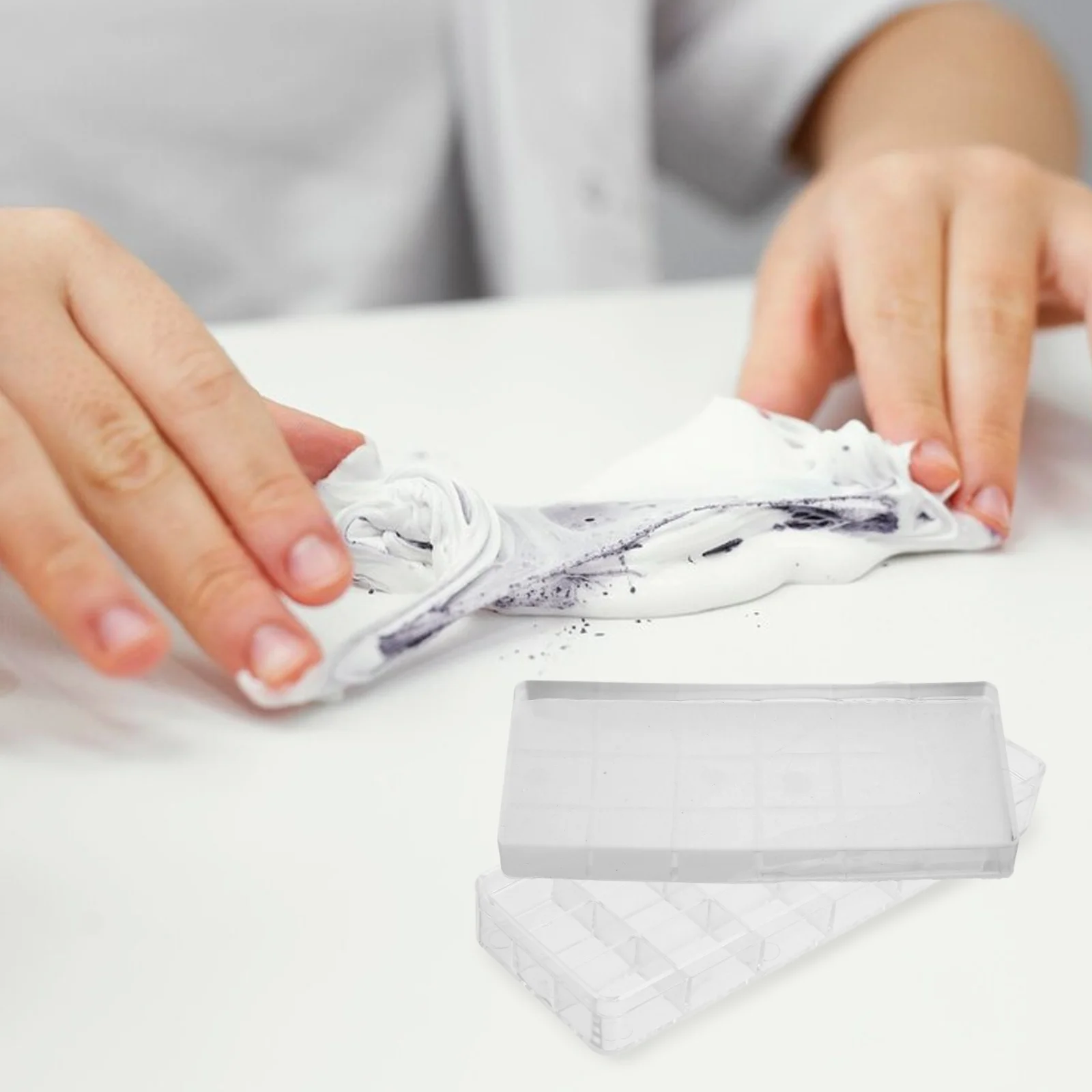 

Прозрачный силиконовый штамп для ногтей, мягкая прочная головка для французского маникюра с кончиками, штамп для дизайна ногтей, инструменты для дизайна ногтей, сделай сам