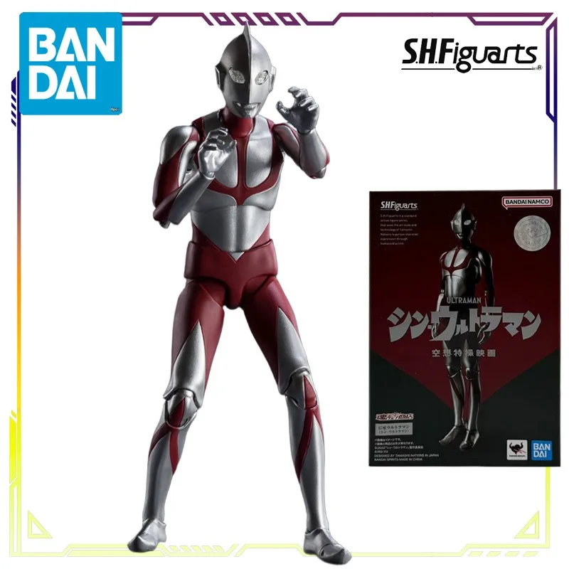 BANDAI Original S.H.Figuarts SHIN ULTRAMAN Série Falso Ultraman \ Mavras \ Zhidun Anime Action Figure Modelo Brinquedos Presentes para Meninos