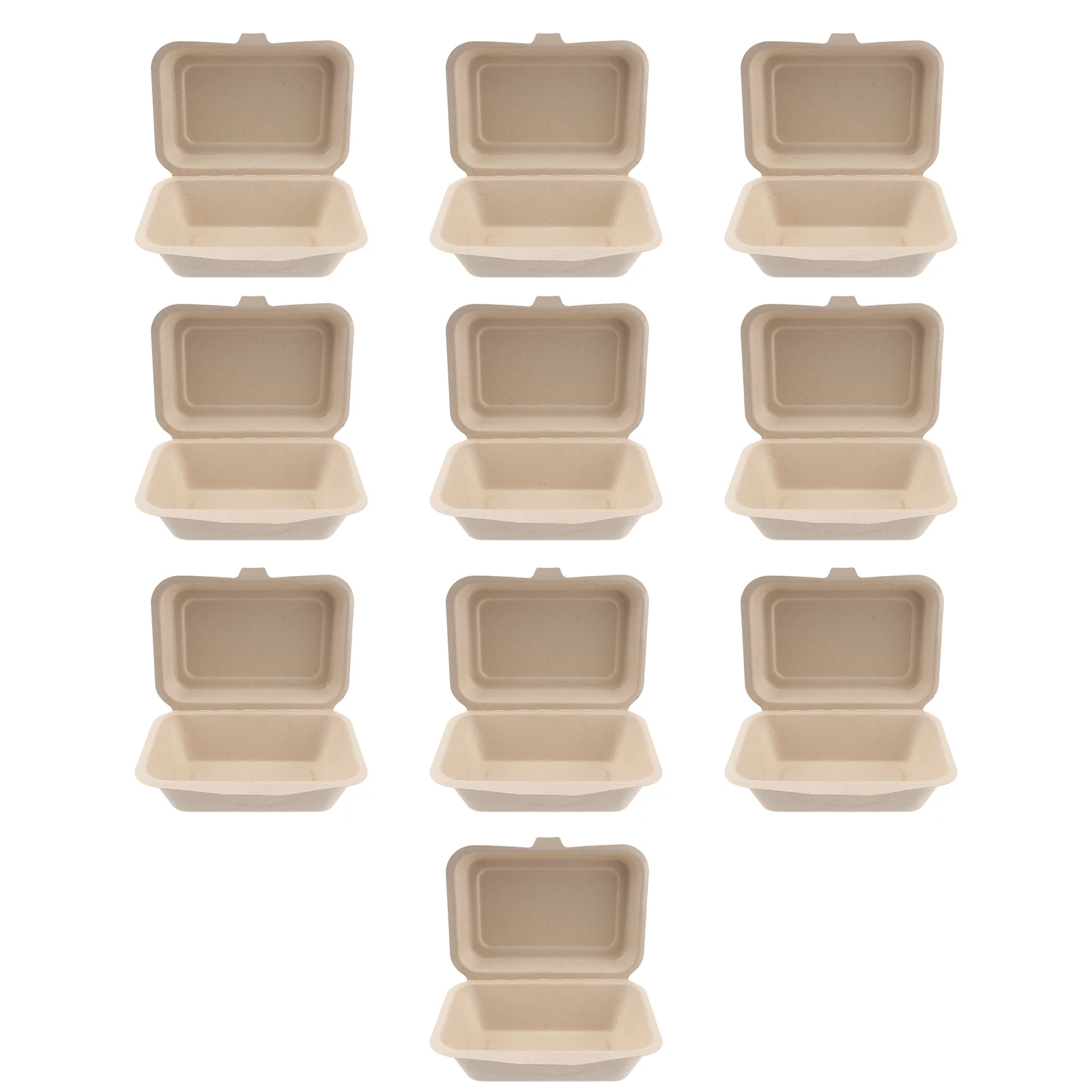 

50 Pcs Eco Friendly Hamburger Boxes Greasy Food Containers Meal Prep Paper Storage Boxes Disposable Kitchen Bar Items