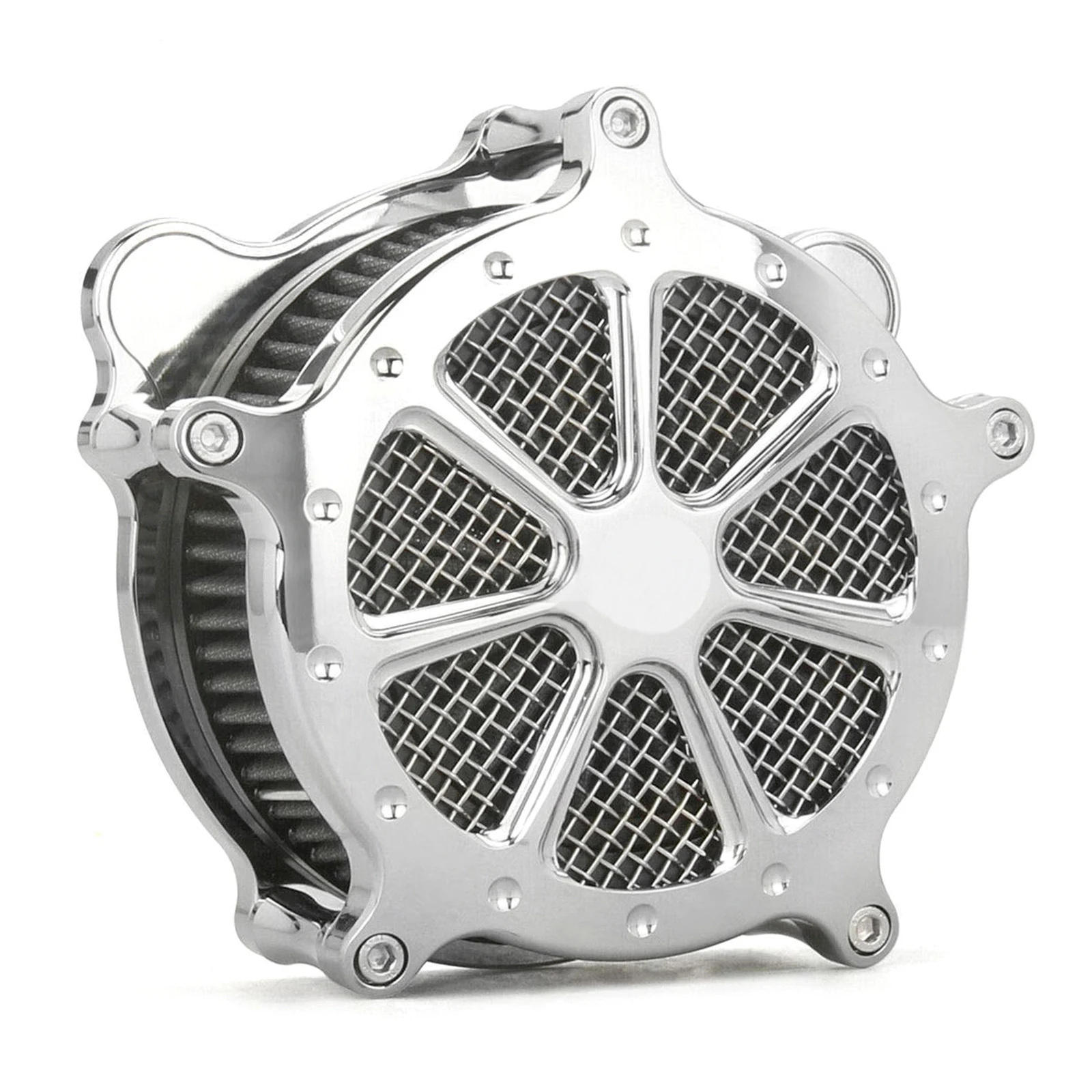 

Chromed CNC cut air cleaners filter For harley touring street glide road king road glide softail Sportster 1200 883