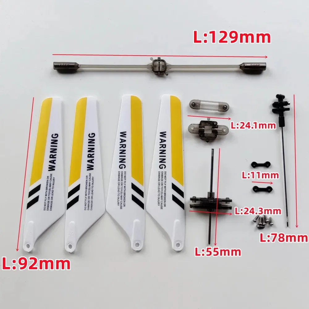 Head Main Blades Tail Motor A B Balance Bar Buckles Grips SYMA S107 S107G Spare Parts R/C Mini Helicopter Copter Toys Access