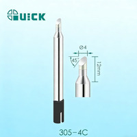 Professional Lead-Free Nozzle Knife Tip Set For QUICK 303D Soldering Station, J/I/SK/B Type 0.8-4.2mm Tips For Long-Life Use