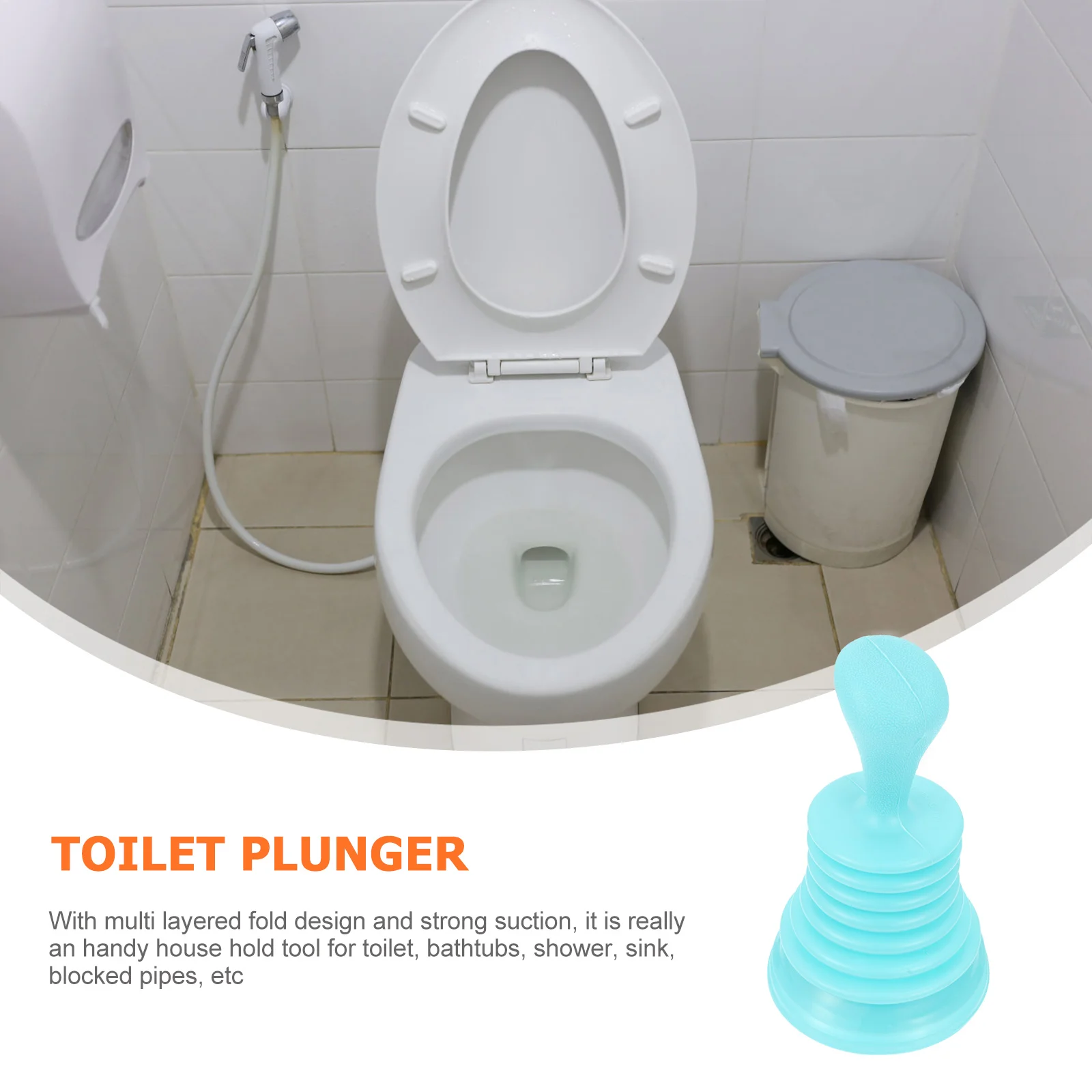 

Toilet Plunger Sink Pipe Cleaner Drain Unblock Sinks Plastic Lightweight 17X10.5Cm Pipeline Dredge Tool Easy