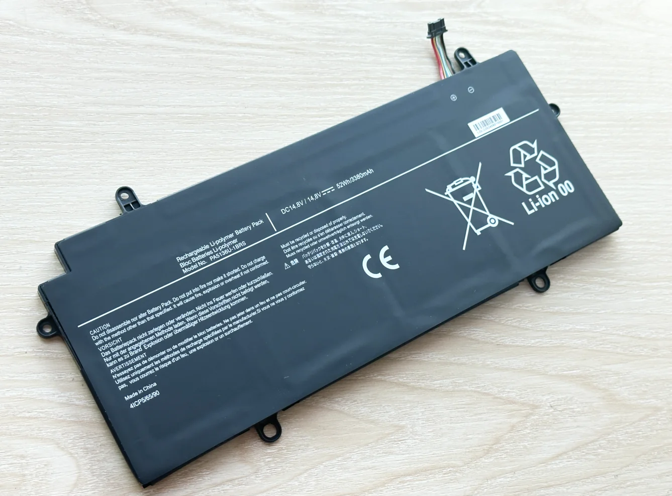 PA5136U PA5136U-1BRS Laptop Battery for Toshiba Portege Z30 Z30-A Z30-AK04S Z30-A1301 Z30-B K10M Z30-C 14.8V 52WH