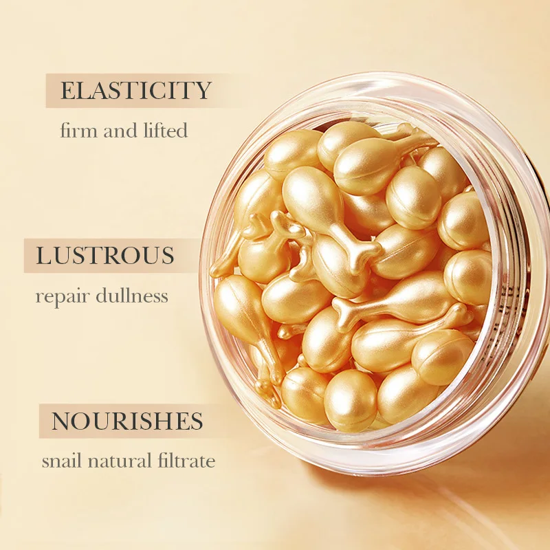 Rose Capsules Essence Lotion Tightening Tender Skin Moisturizing Nourishing Snail Extract Brightening Serum Cream Face Care