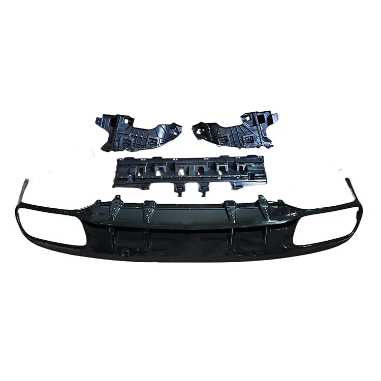 Factory Outlets 2019 C63 Style Black Car Bumper Rear Diffuser For BENZ C205 AMG Coupe 2015-2021