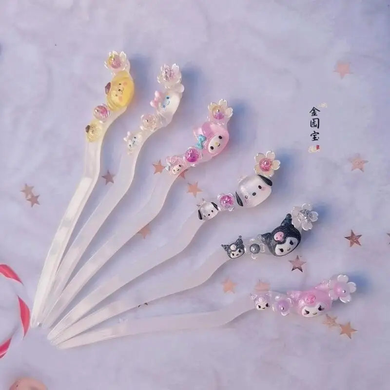 

Sanrios Cartoon Hairpin My Melody Kawaii Hair Accessories Versatile Fashion Hair Palette Hot Sell New Style Gift for Girlfriend