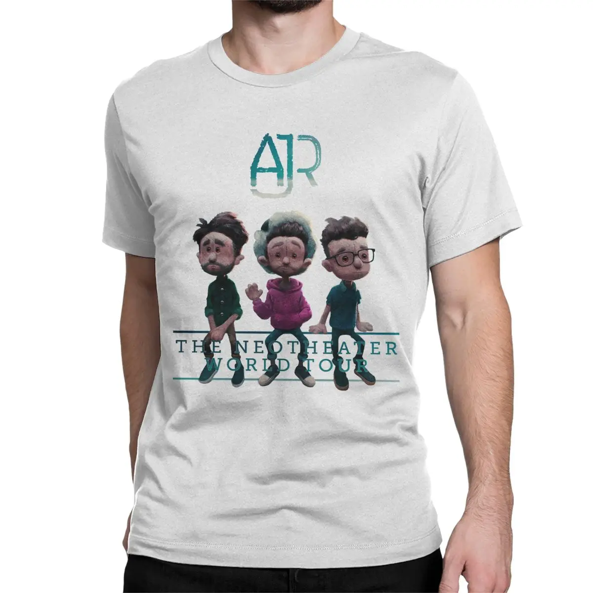 AJR Rock Music T-Shirt for Men Women Tour 2019 Crazy 100% Cotton Tee Shirt O Neck Short Sleeve T Shirts Printing Clothes