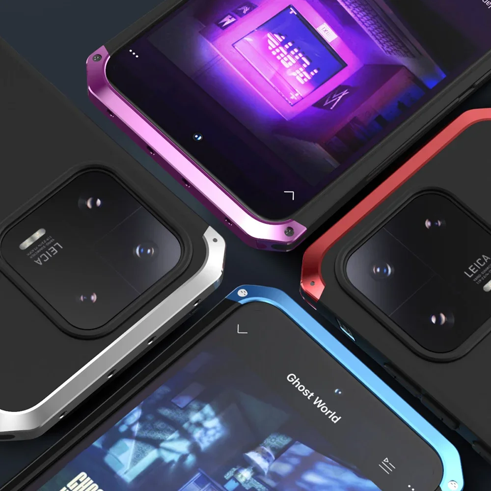 Shockproof Metal Armor Case For Xiaomi 13 Pro Case Luxury Aluminum Frame Matte PC Full Cover Funda For Xiaomi 13 Pro Case Coque