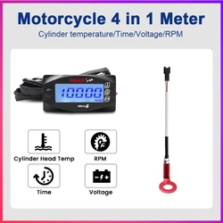 koso motorcycle speedometer voltmeter cylinder head temperature Time For cb500x nmax125 XMAX250 300 NMAX CB 400 accessories