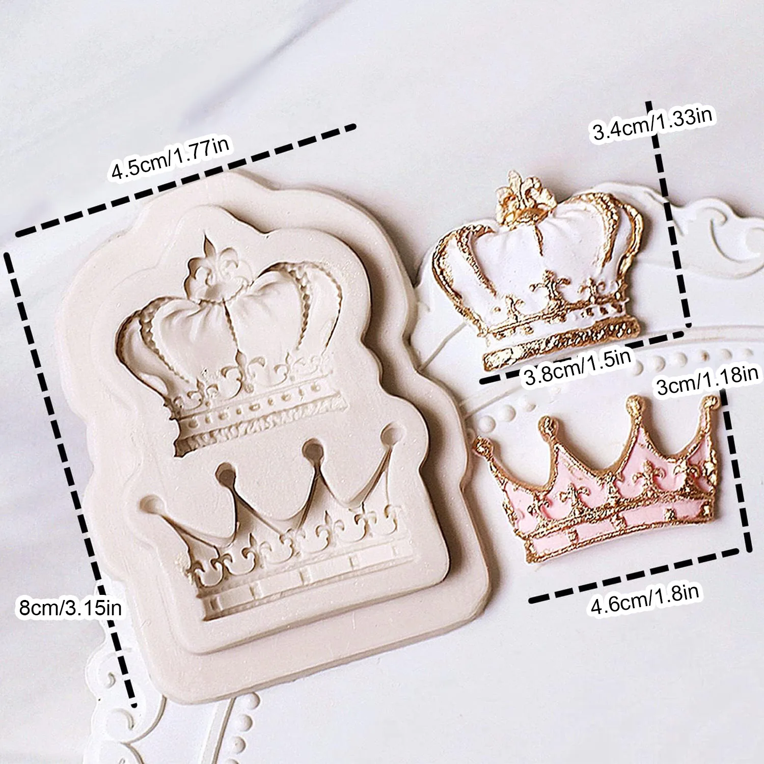 DIY Baroque Scroll Relief Cake Border Silicone Molds, Baroque Style Curlicues Scroll Lace Fondant Silicone Mold