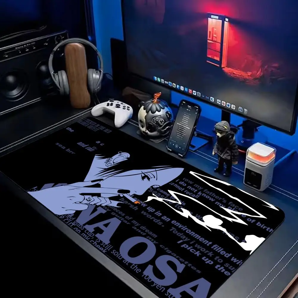 Anime N-NANA Mouse Pad Extra Large XXL Extended Gaming Desk Mat Customizable natural non-slip rubber