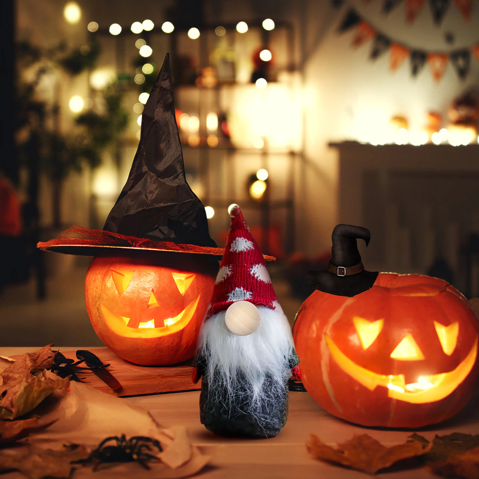 

24 Pcs Beards Set Toy Accessory Fabric Colorful Decorations Child Gnome Craft Supplies