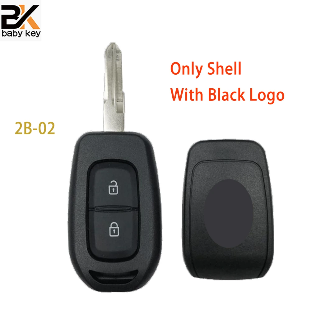 with logo Car Remote Key Shell Case For Renault Sandero Logan Lodgy Dokker Dacia Duster Replacement Key Parts With Blade