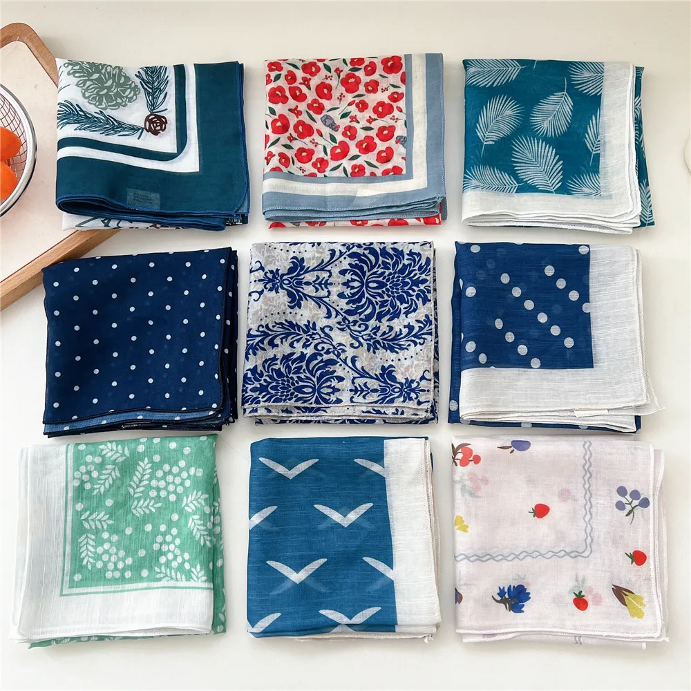 58*58cm Hair Scarf Square Scarf Hairscarf Headscarf Handkerchief Bandanas Turban Shawl Wrap Headband Hairband