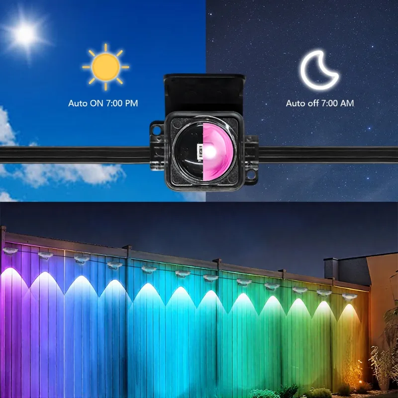 أضواء LED الذكية الخارجية APP التحكم في أضواء الحديقة الخارجية RGB التدرج مع أضواء المناظر الطبيعية LED للتحكم عن بعد مناسبة #3
