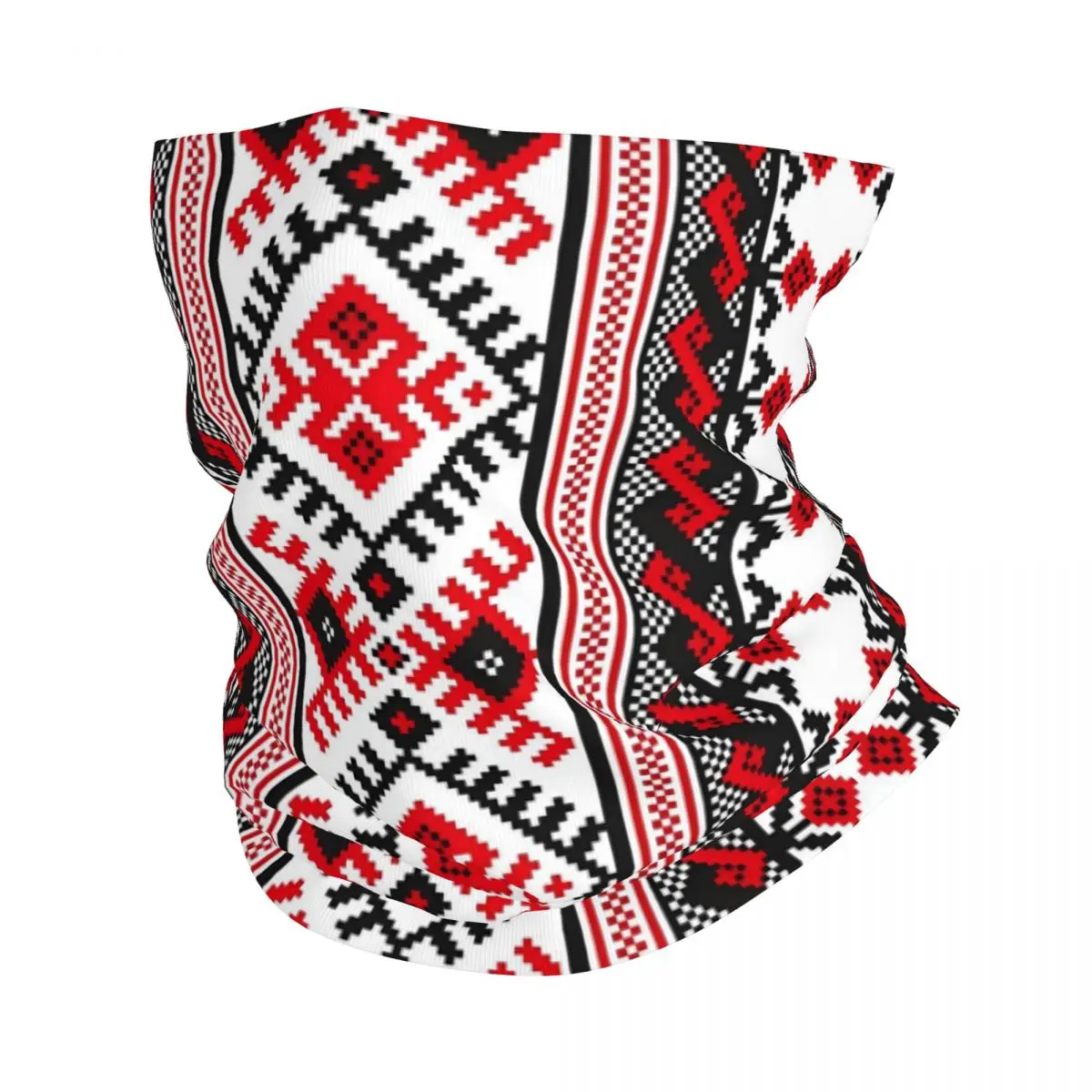 Custom Ukrainian Embroidery Winter Headband Neck Warmer Women Men Ski Camping Tube Scarf Vyshyvanka Face Bandana Gaiter