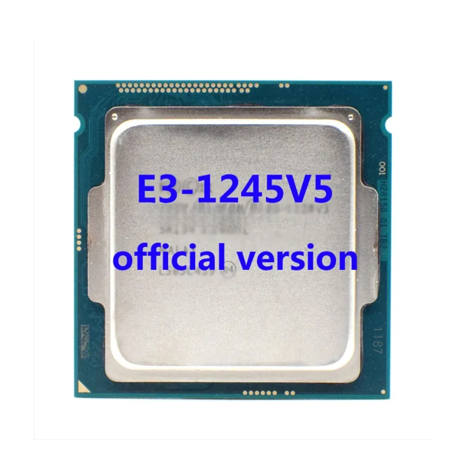 E3-1245V5 Official Verasion CPU  Xeon  rocessor 3.50Ghz 4-Core 8M TPD 80W FCLGA1151 For E3 V5 Motherboard