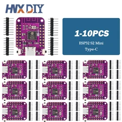 1-10pcs ESP32 ltMini V1.0.0 WIFI IOT conseil basé ESP32-S2FN4R2 ESP32-S2 4MB FLspatule 2MB PSRAM Microchirurgie tionné Ardu37Compatible