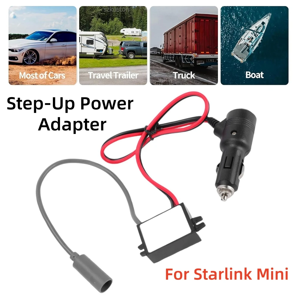

For Starlink Mini Step Up Power Cable 12V/24V to 30V 3.5A Converter with DC Power Cable Input DC Car Lighter Adapter