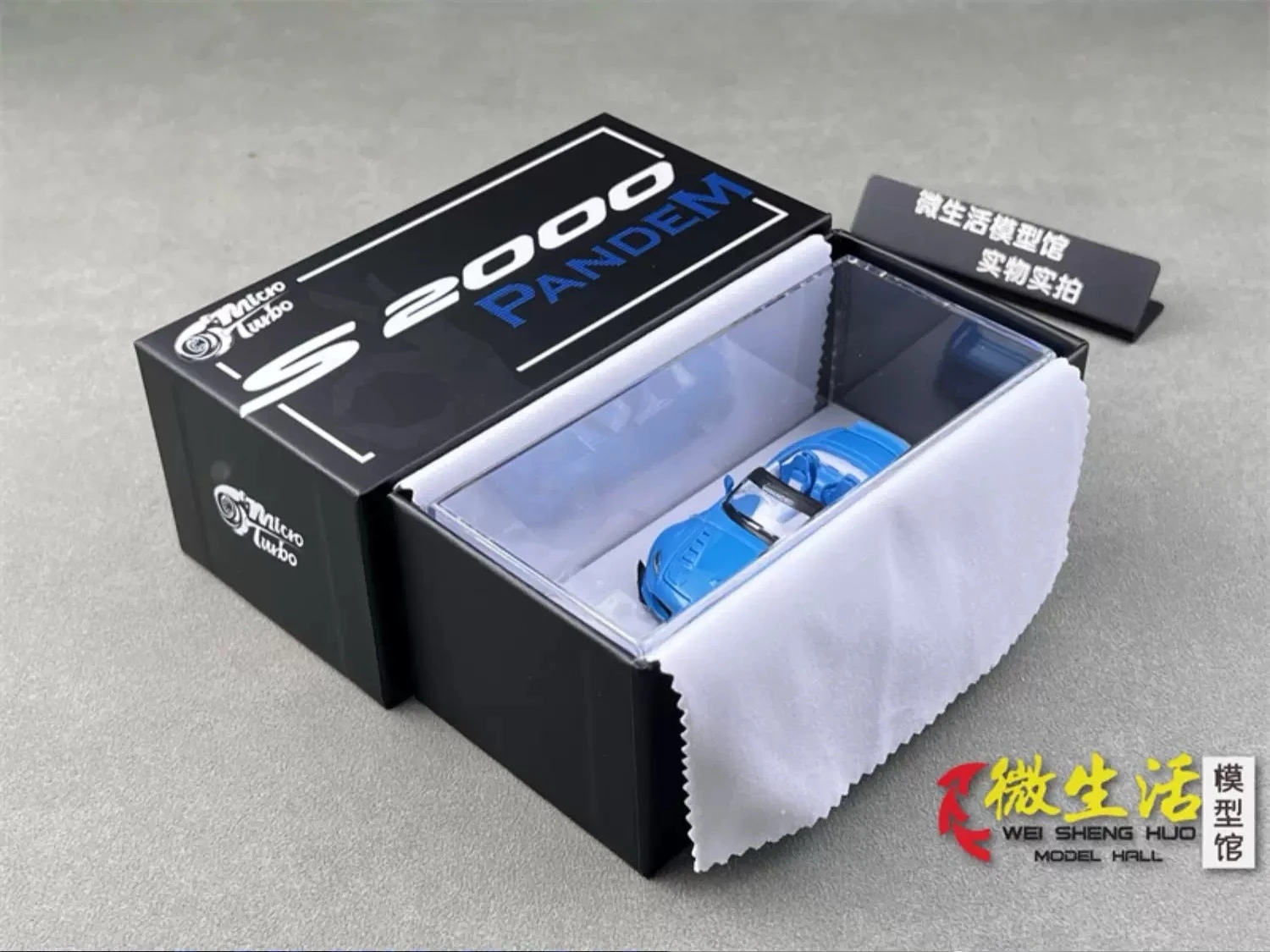 

Micro Turbo 1/64 S2000 Blue Diecast Birthday Gifts Hobby Display Simulation Collection