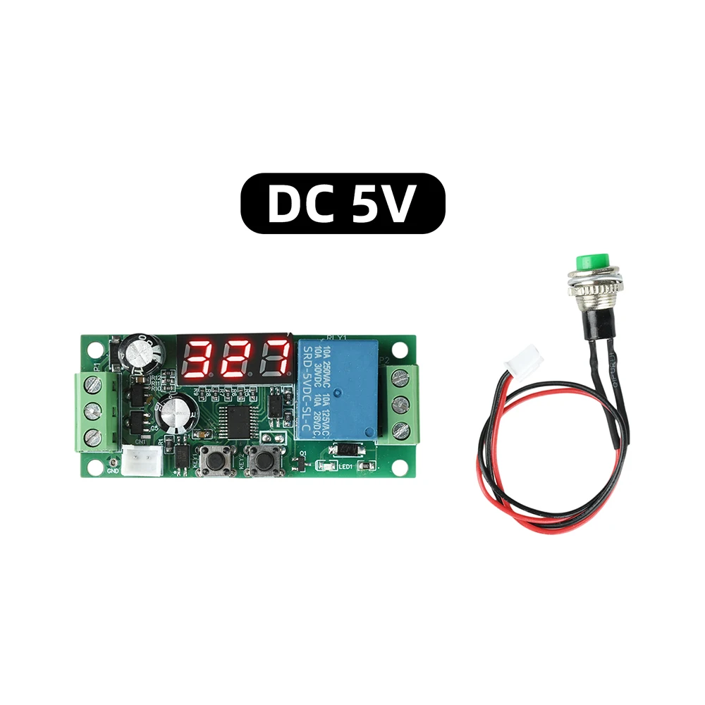 DC 5V/12V/24V Zeitrelais-Trigger Countdown-Timer LED-Anzeige mit Tastensteuerung – Detail 4