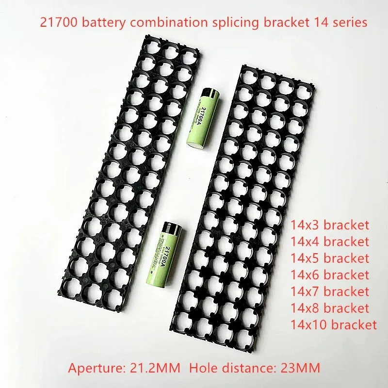 14 Strings Battery Combination Bracket 21700 Lithium Battery Fixed Combination Bracket Aperture 21.2mm